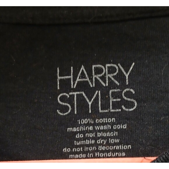 Harry Styles Love on Tour 2022 Long Sleeve Black Graphic Print TShirt Large Note - Picture 6 of 6